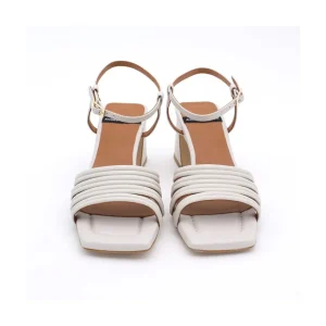 Ángel Alarcón Roberts - Leather Strap Sandals With Medium Heel Discount