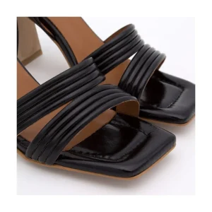 Ángel Alarcón Robyn - Shiny Leather Strap Sandals With High Heels Clearance