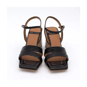 Ángel Alarcón Robyn - Shiny Leather Strap Sandals With High Heels Clearance