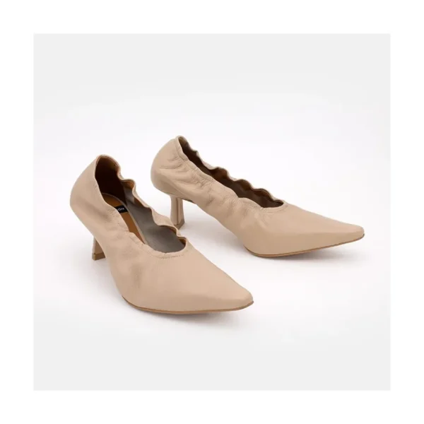 Ángel Alarcón Ross - Pointed-Toe Elastic Leather Pump Discount