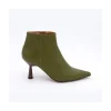 Ángel Alarcón Ruth - Leather Pointed Toe Heeled Ankle Boots Online