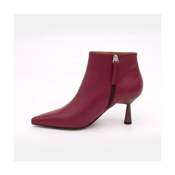 Ángel Alarcón Ruth - Leather Pointed Toe Heeled Ankle Boots Hot