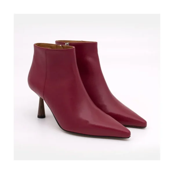 Ángel Alarcón Ruth - Leather Pointed Toe Heeled Ankle Boots Hot