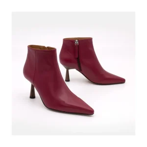 Ángel Alarcón Ruth - Leather Pointed Toe Heeled Ankle Boots Hot