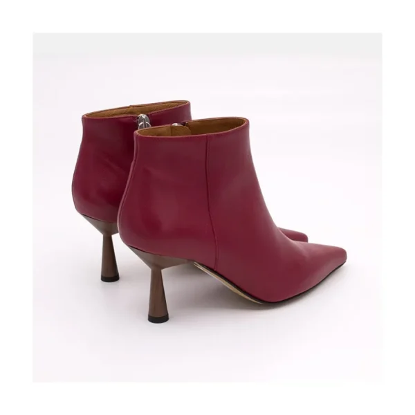 Ángel Alarcón Ruth - Leather Pointed Toe Heeled Ankle Boots Hot