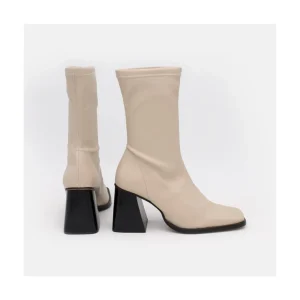 Ángel Alarcón Savegre - Elastic Sock-Type Ankle Booties With High Geometric Heels Clearance