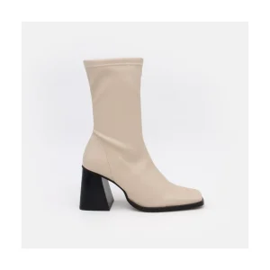 Ángel Alarcón Savegre - Elastic Sock-Type Ankle Booties With High Geometric Heels Clearance