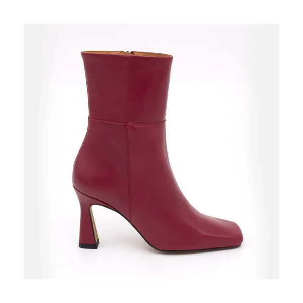 Ángel Alarcón Selena - Leather Ankle Boots With Zipper Online