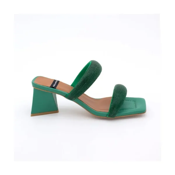 Ángel Alarcón Sophie - Padded Sandal With Crystals And Triangular Heel Online