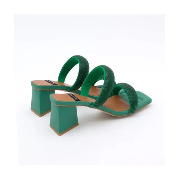 Ángel Alarcón Sophie - Padded Sandal With Crystals And Triangular Heel Online