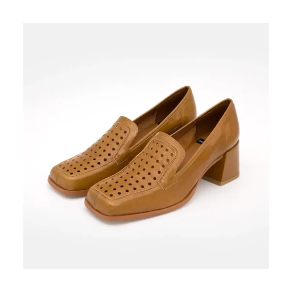 Ángel Alarcón Tatum - Leather Heeled Summer Loafer Online