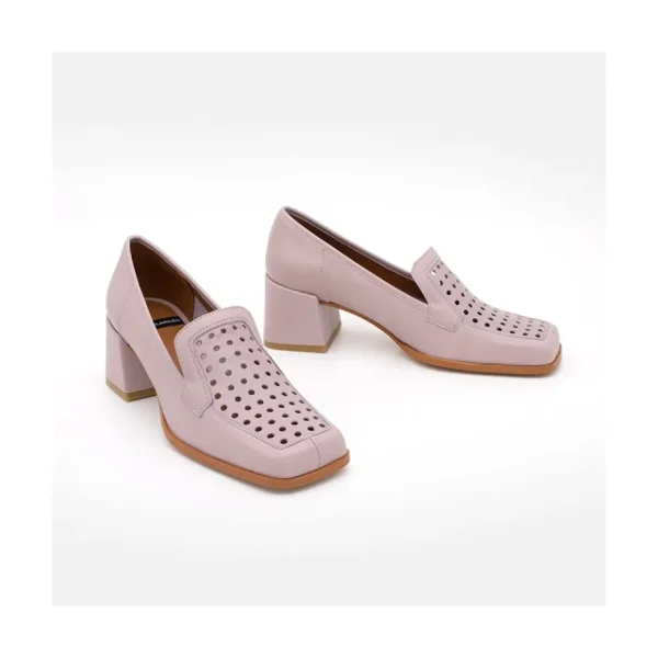 Ángel Alarcón Tatum - Leather Heeled Summer Loafer Sale
