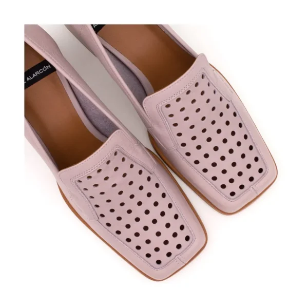 Ángel Alarcón Tatum - Leather Heeled Summer Loafer Sale