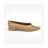 Ángel Alarcón Thelma - Shinny Leather Flats With Raffia Ornament Clearance