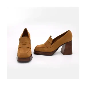 Ángel Alarcón Tular - Women S Chunky Heels & Platforms Suede Moccasins New