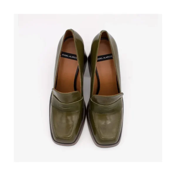 Ángel Alarcón Tular - Women S Chunky Heels & Platforms Leather Moccasins Fashion
