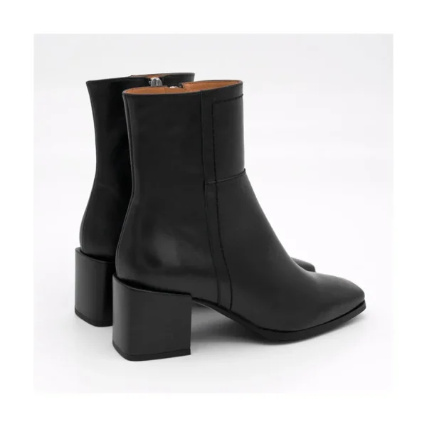 Ángel Alarcón Twain - Comfortable Leather Medium Heel Ankle Boots With Stitching Discount