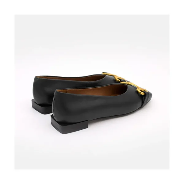 Ángel Alarcón Vixen - Leather Flat With Metallic Ornament Outlet